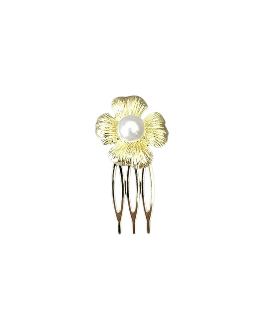 Peinecillo una flor pequeña centro perlado