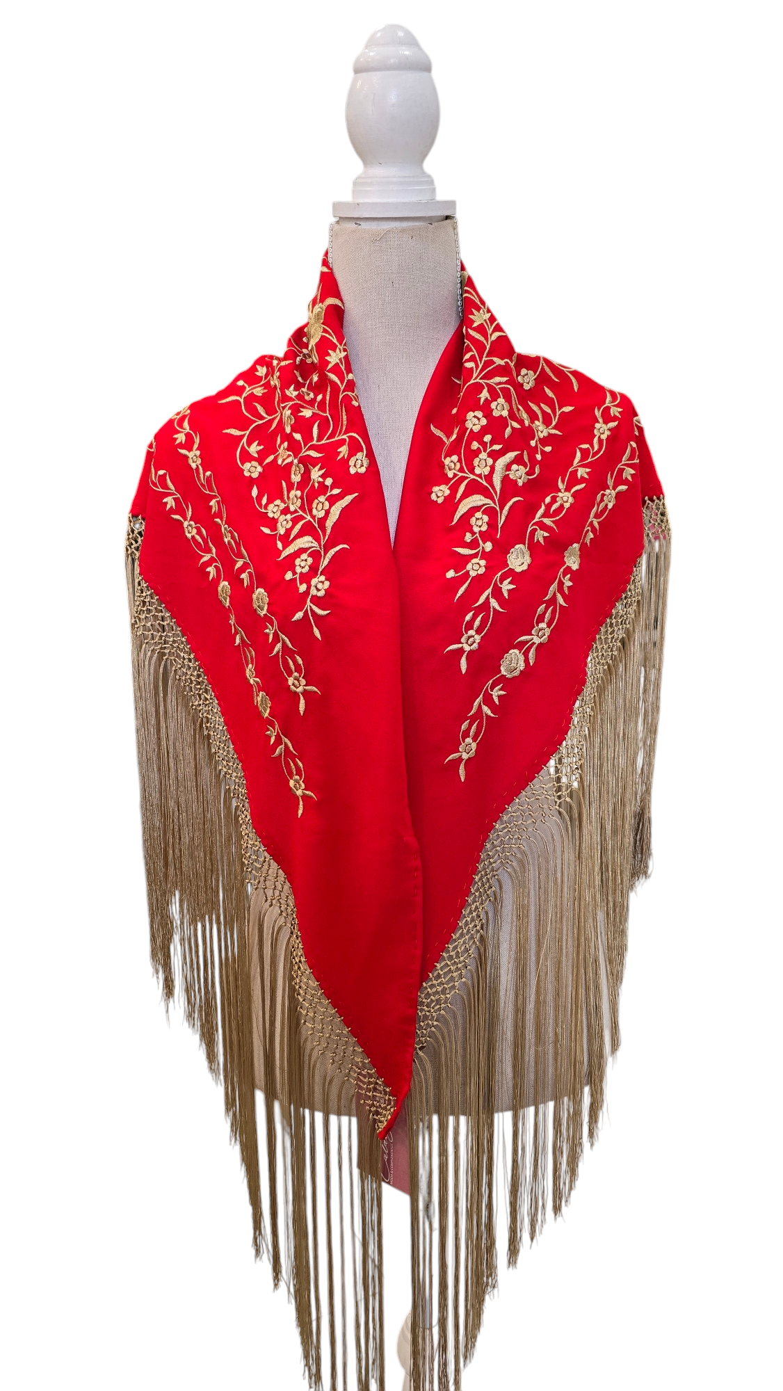 Mantón Bordado Dorado