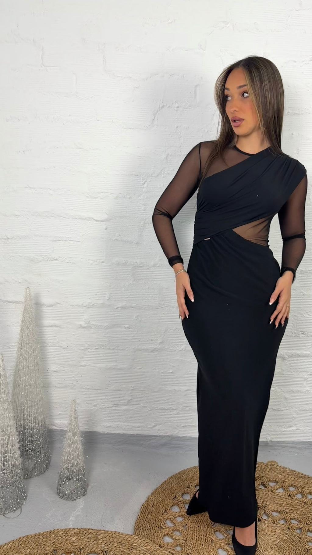 Vestido transparencia