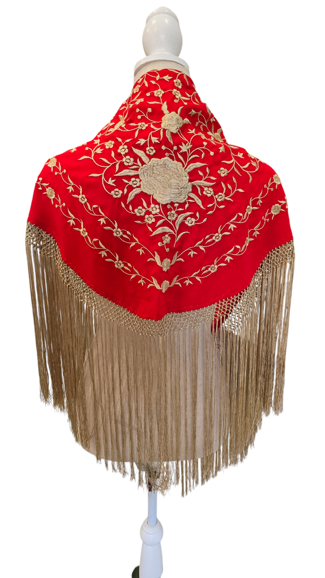 Mantón Bordado Dorado