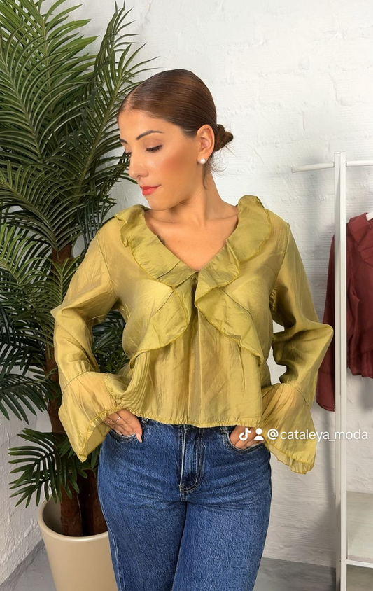 Blusa volantes