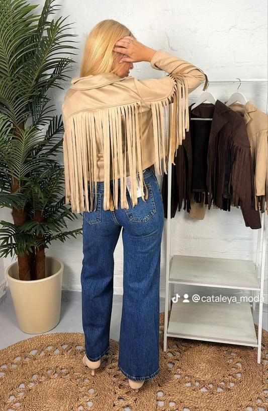 Chaqueta flecos