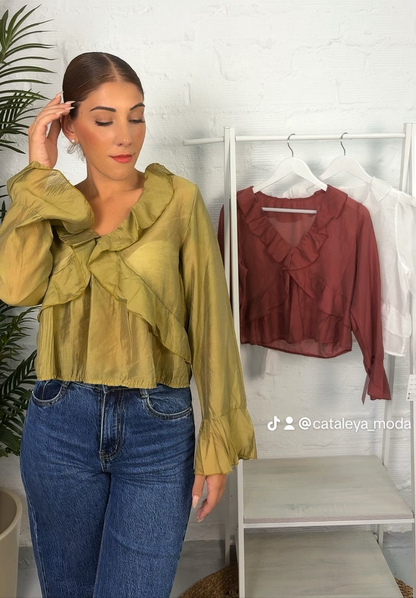 Blusa volantes