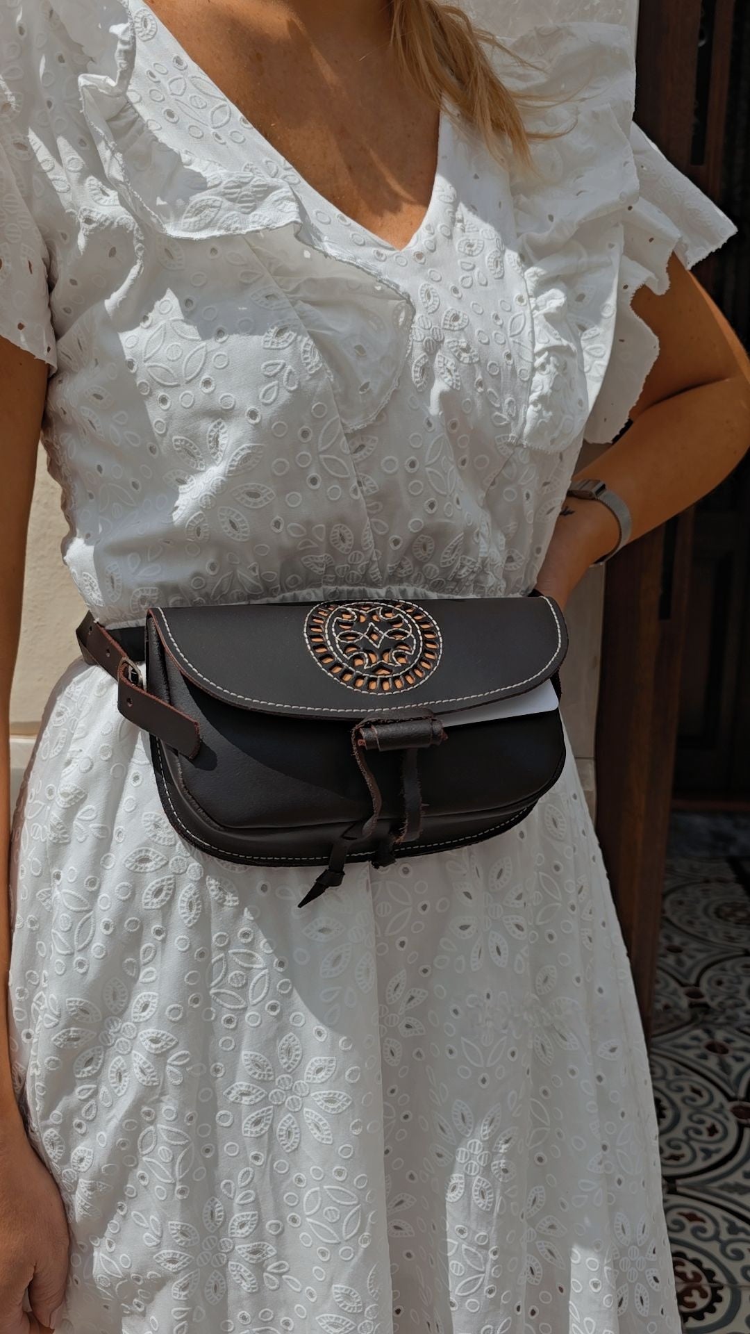 Bolso riñonera rociero