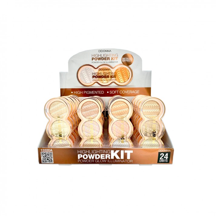 Paleta de iluminadores en polvo