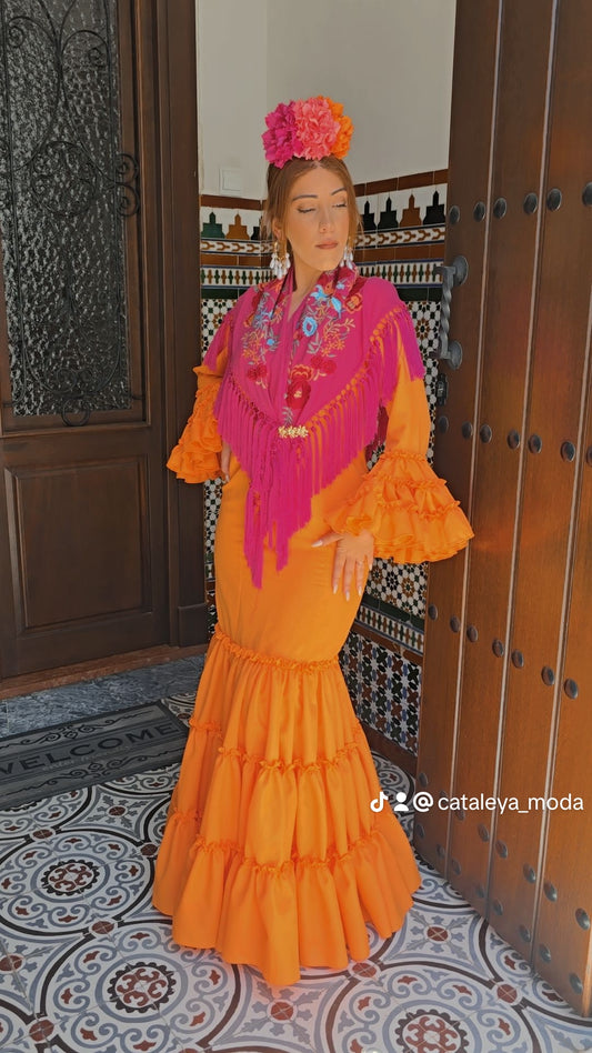 Traje canastero Mandarina