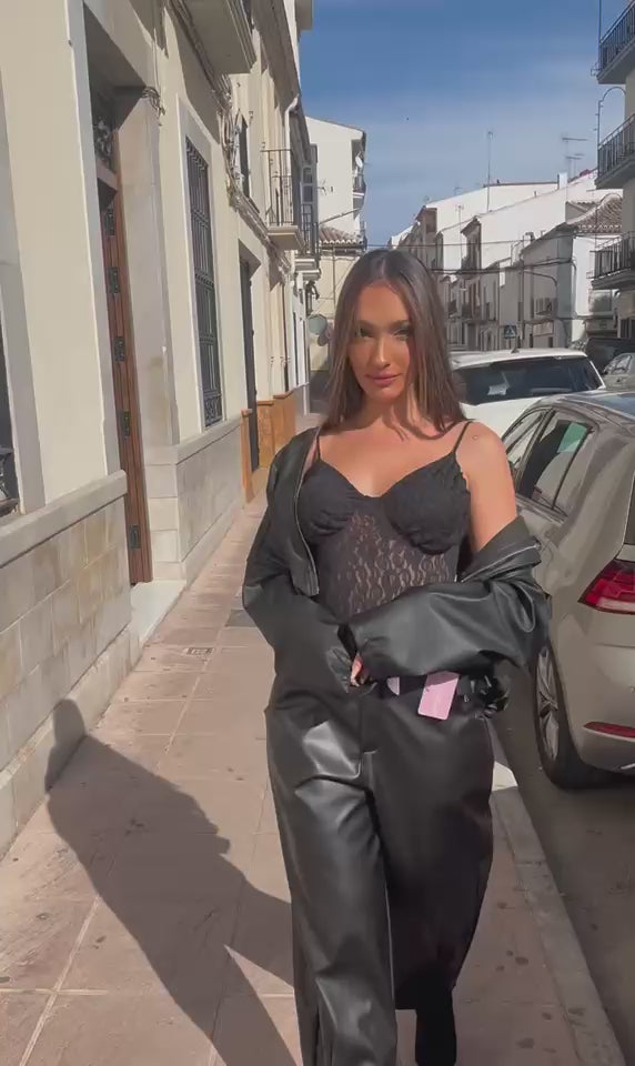 Pantalón balloon polipiel