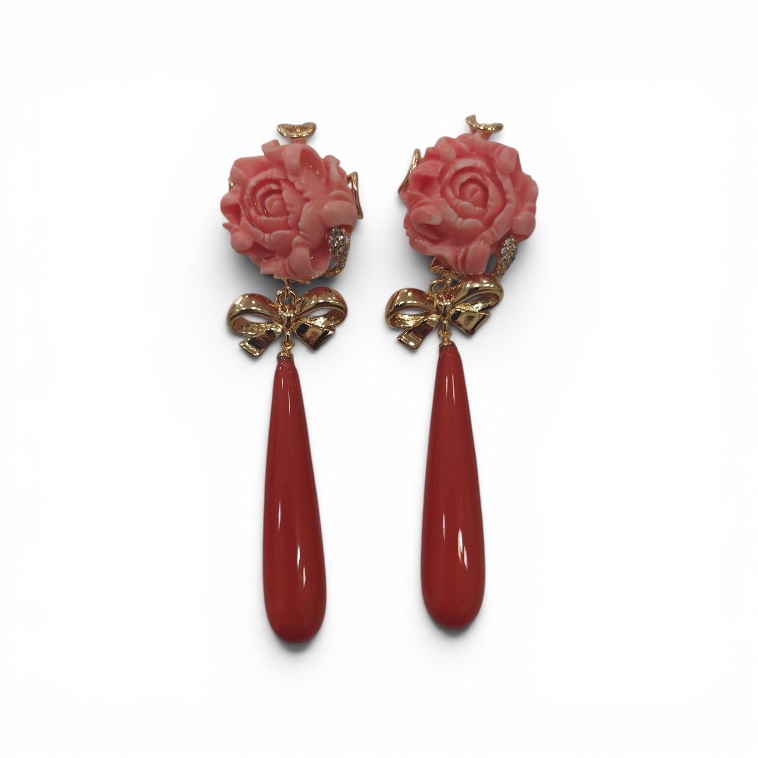 Pendientes Rosa