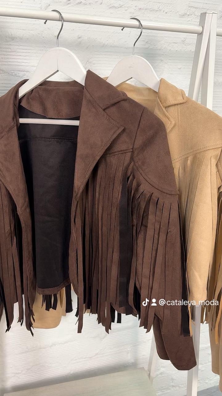 Chaqueta flecos