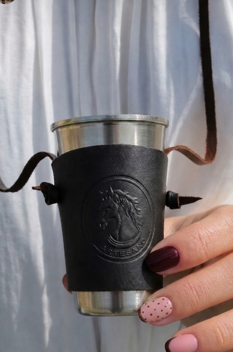 Vaso+Funda de piel