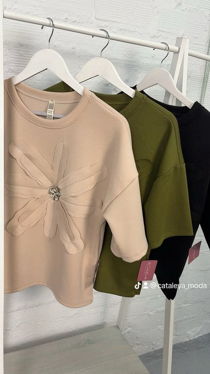 Sudadera flor