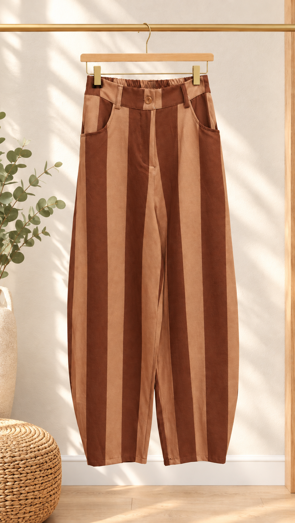 Pantalón Barrel Rayas