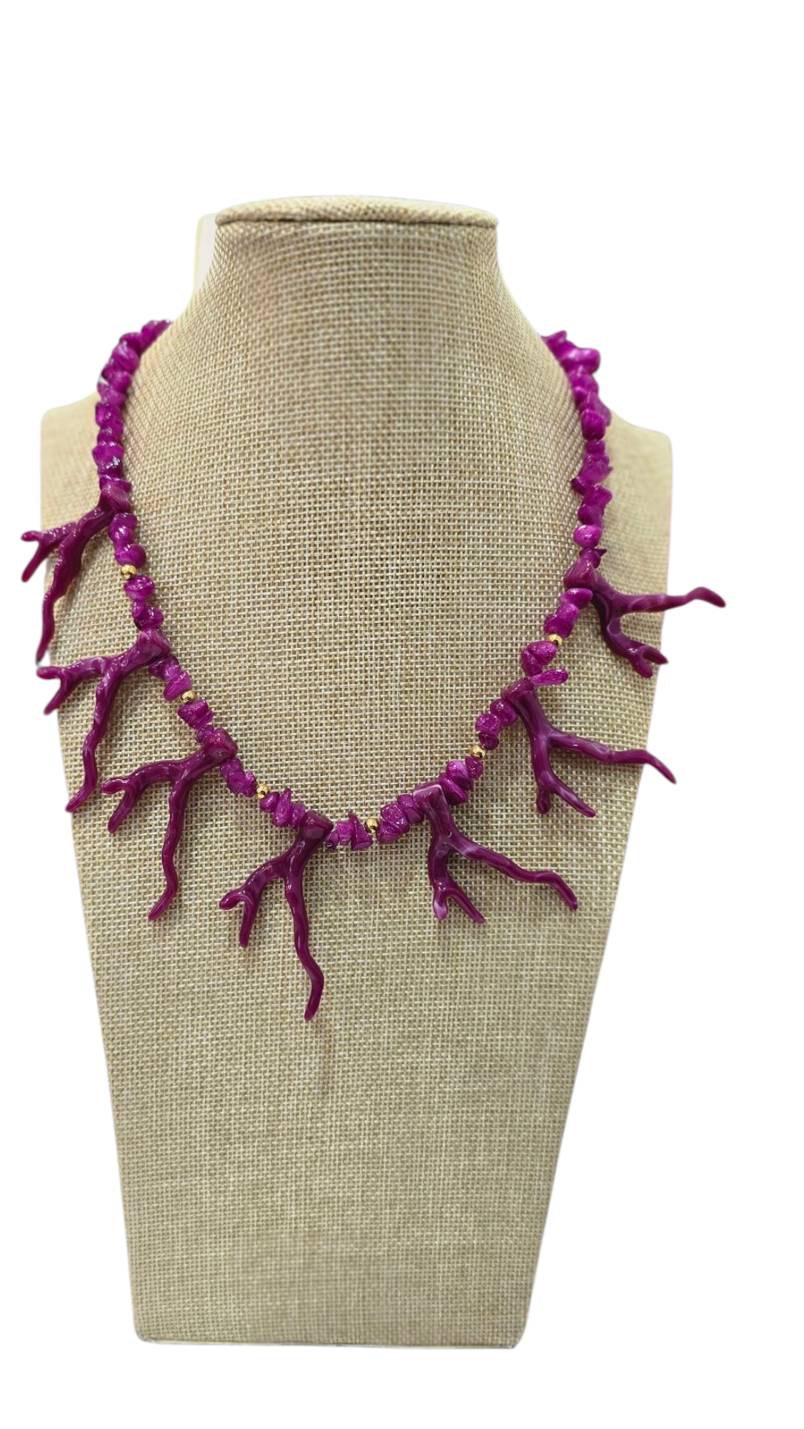 Collar coral sencillo