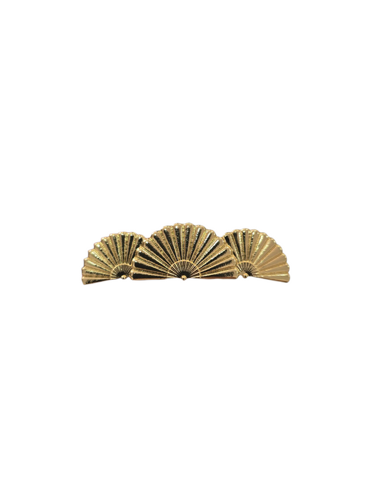 Broche abanico triple