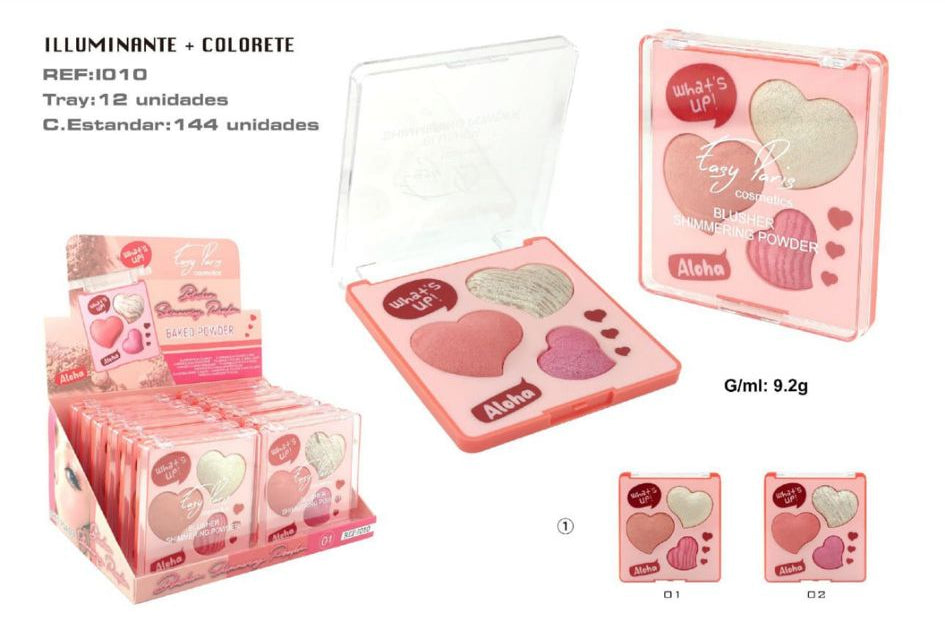 Paleta iluminador+colorete