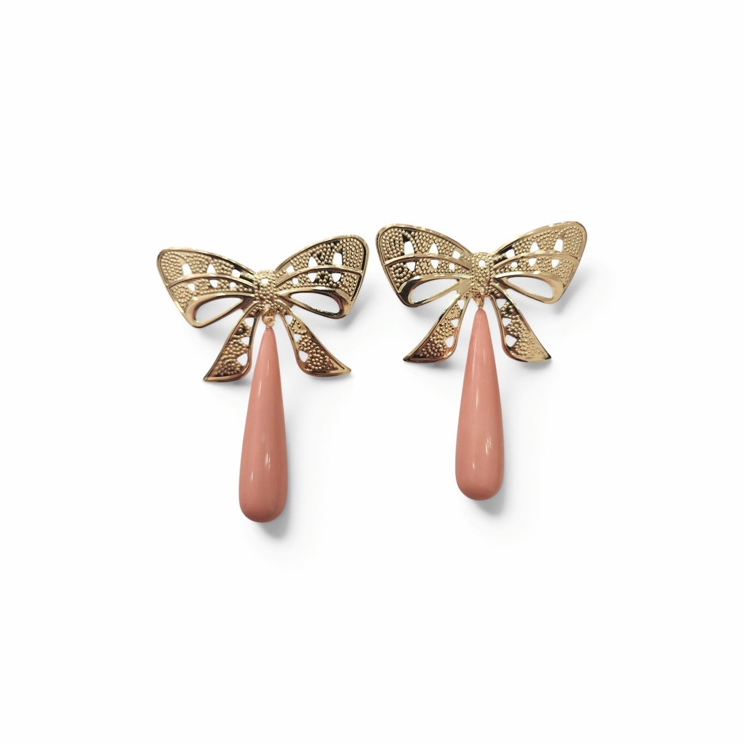 Pendientes Coral lazo