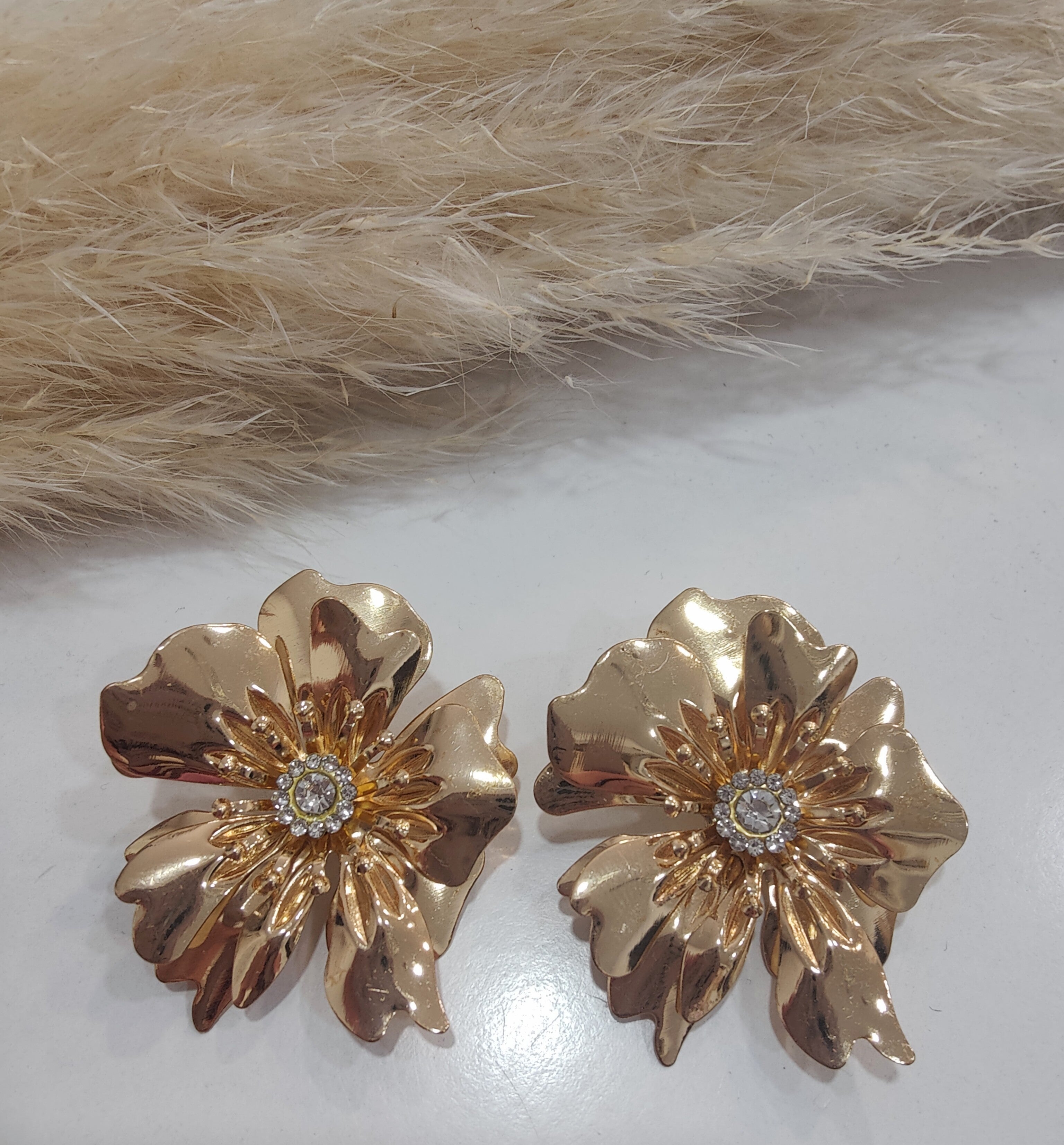 Pendientes Flor Brillo