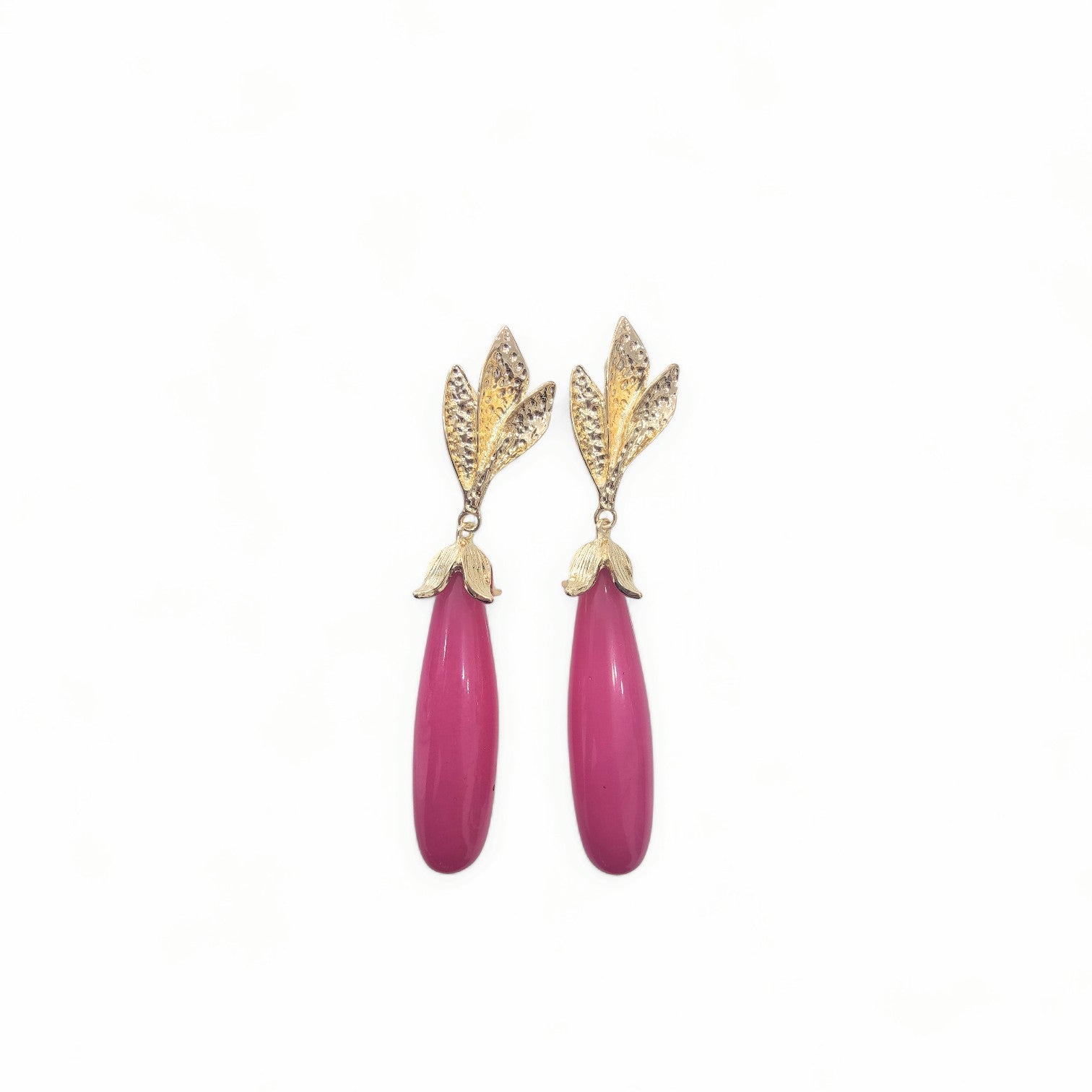 Pendientes Coral Hoja
