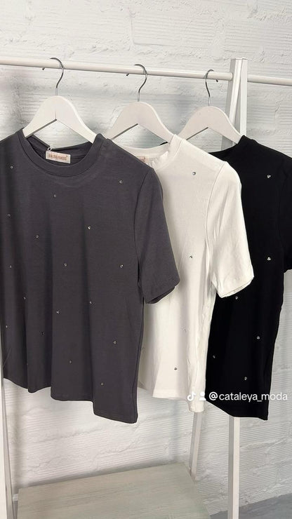 Camiseta brillos