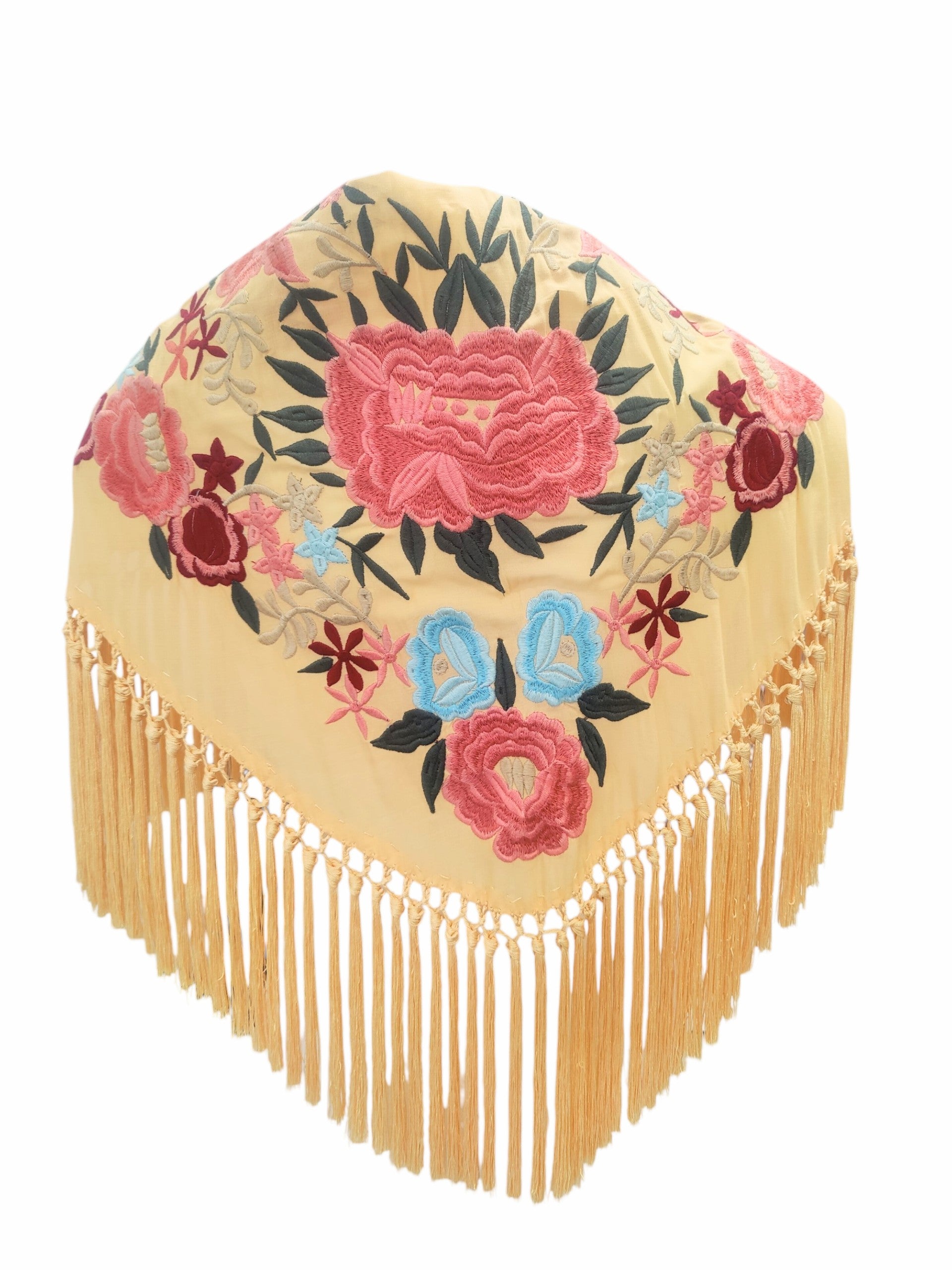 Mantón Flor Bordado