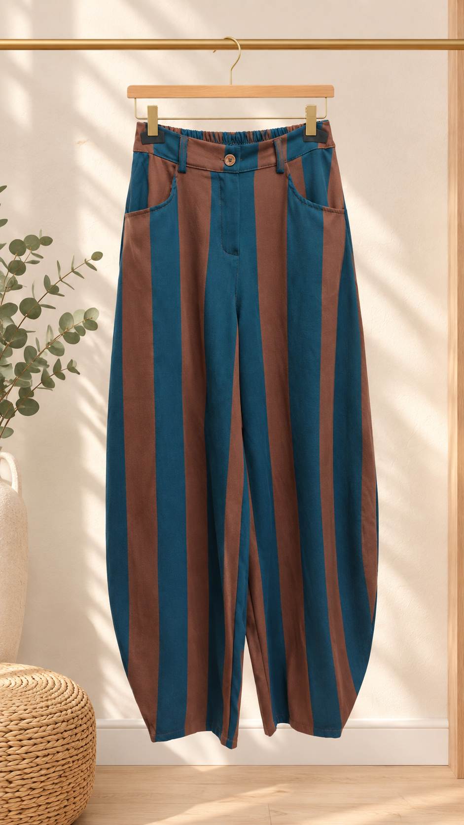 Pantalón Barrel Rayas