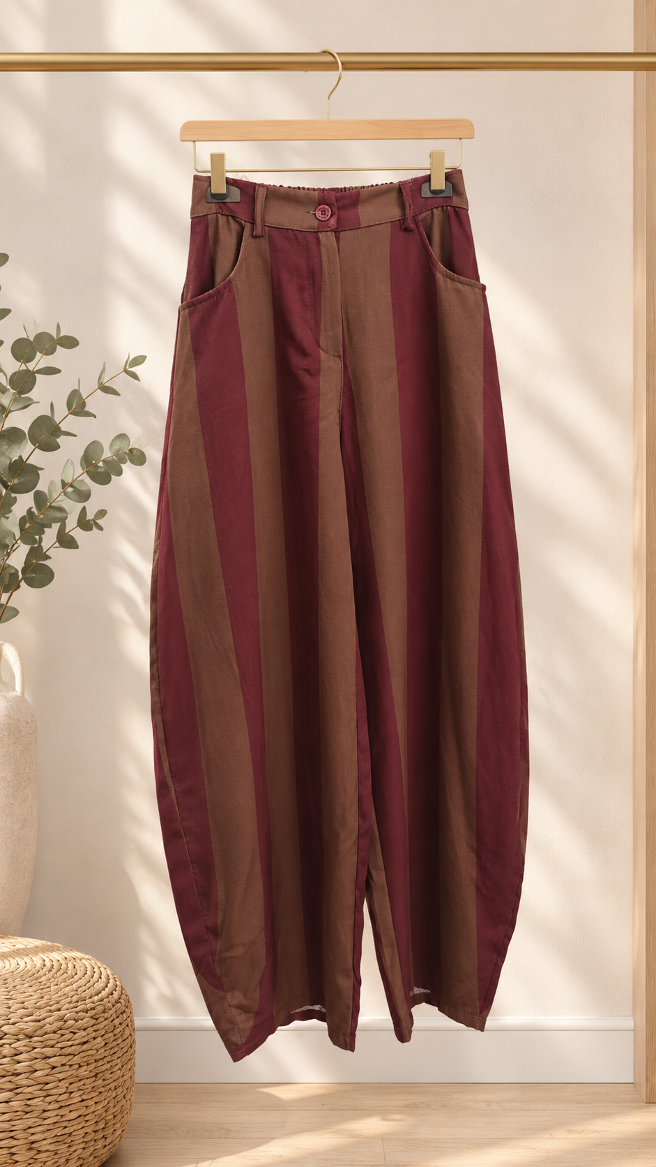 Pantalón Barrel Rayas